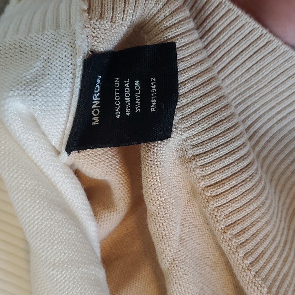 Nwt Revolve Monrow Colorblock Mock Neck Sweater S… - image 8